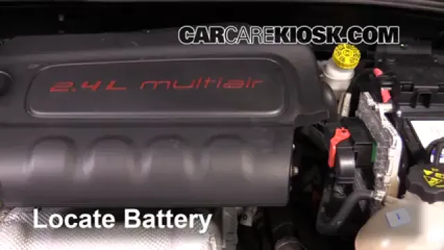 2016 Fiat 500X Easy 2.4L 4 Cyl. Batterie Changement